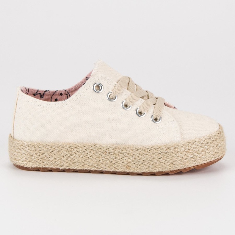 Kylie Scarpe da ginnastica per bambini Espadrillas bianca