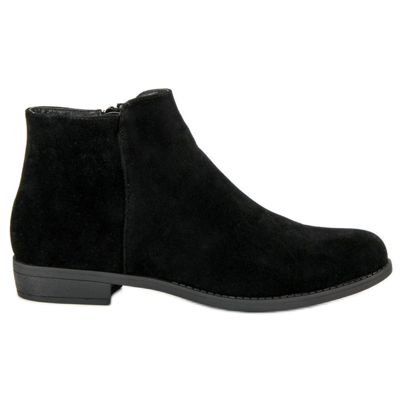 Stivali classici in pelle scamosciata nero
