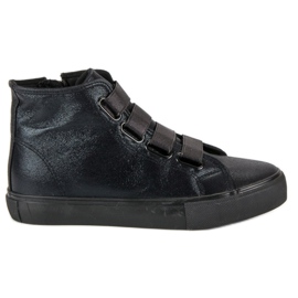 Sneakers nere con elastico nero