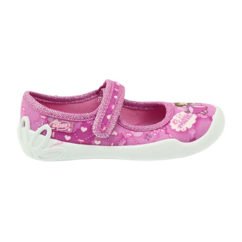 Befado scarpe per bambini ballerine pantofole 114x306 bianca rosa