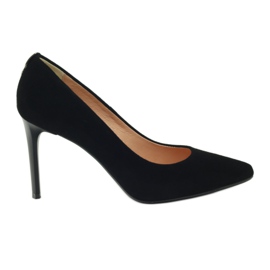 Espinto Pompe in pelle da donna su Szpilka 791 Nero