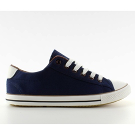 Sneakers da donna con finitura integrale BL63 blu navy