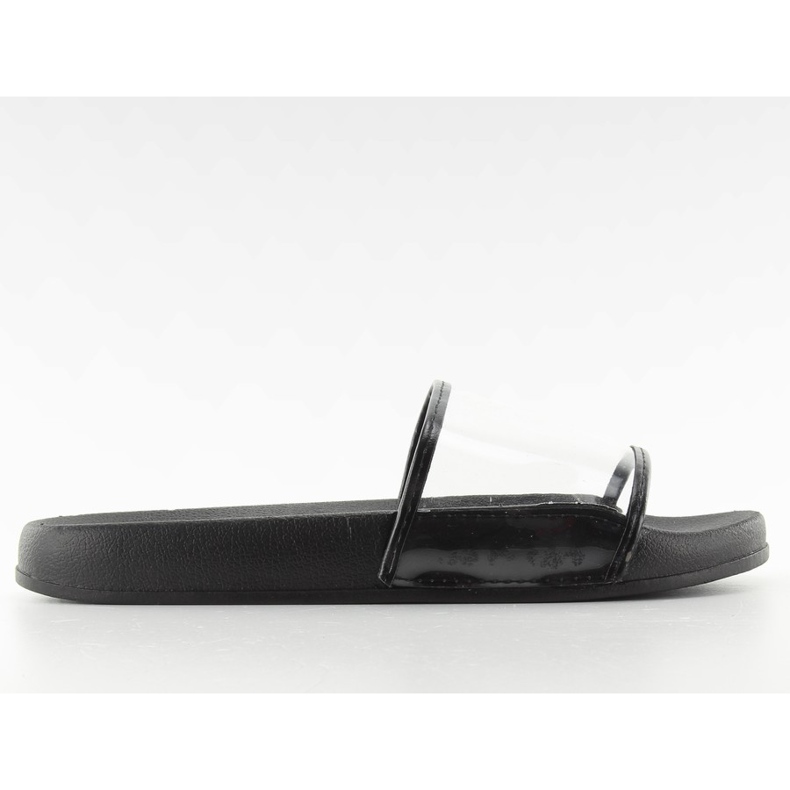 Pantofole con cinturino trasparente ts168-6 nero