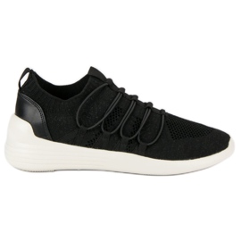 Kylie Scarpe sportive slip-on in tessuto nero