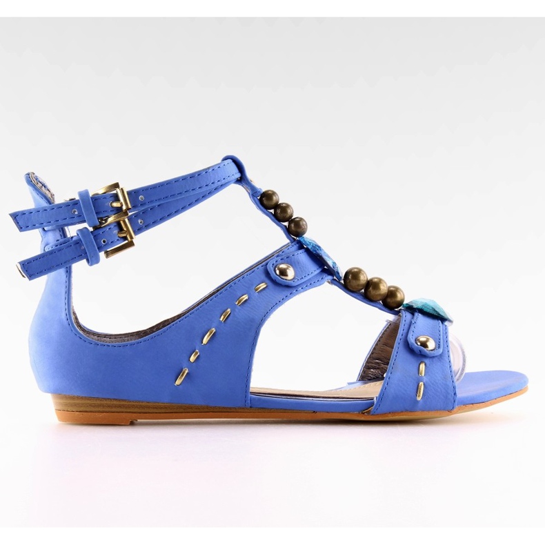 Sandali con pietre blu ZS3522