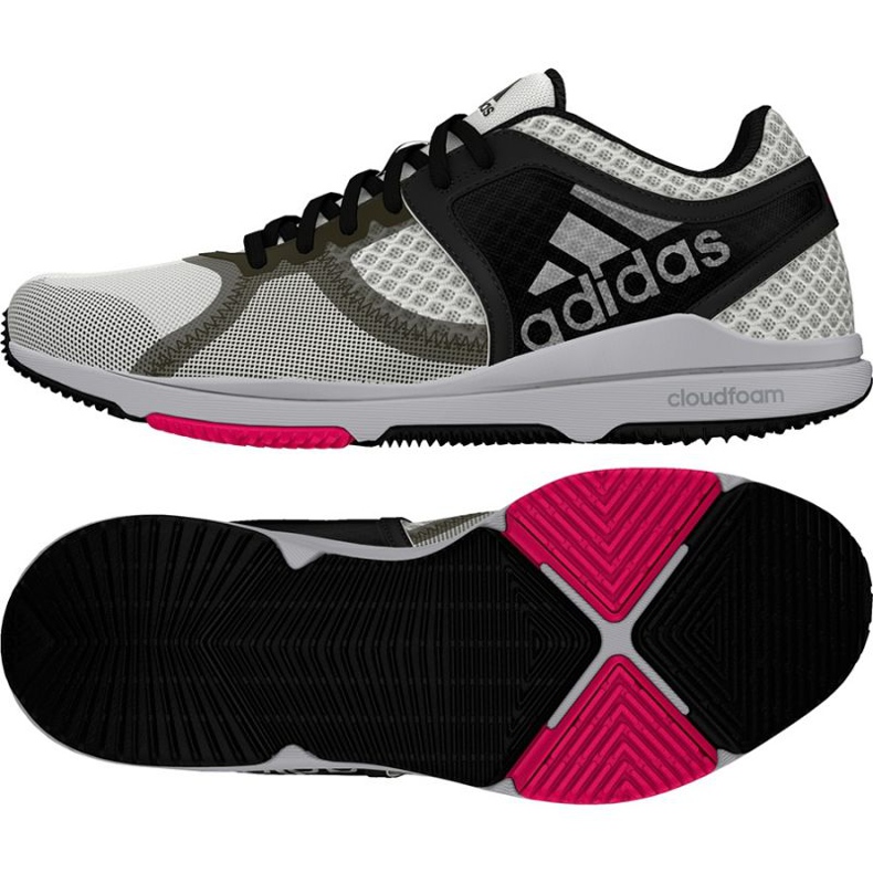 Scarpe da allenamento Adidas Crazymove bianca nero