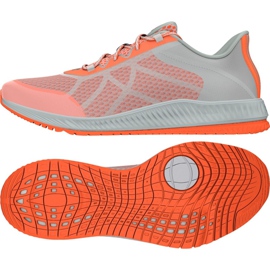 Scarpe da allenamento Adidas Gymbreaker Bounce W BB0983 bianco arancia