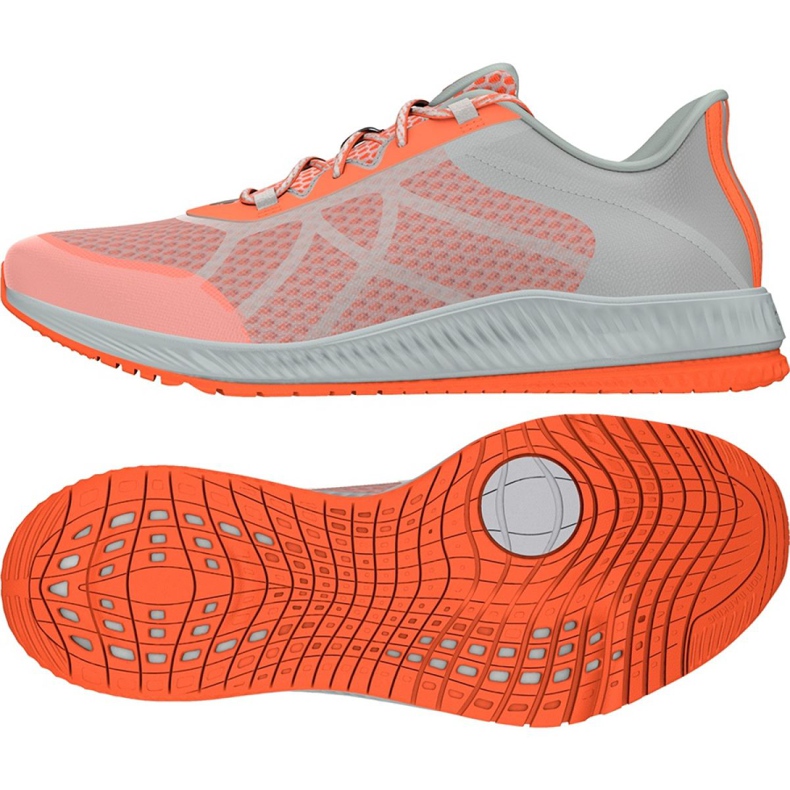 Scarpe da allenamento Adidas Gymbreaker Bounce W BB0983 bianca arancia