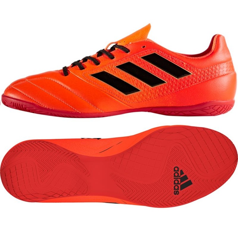 Scarpe indoor adidas Ace 17.4 In M S77101 multicolore arance e rossi