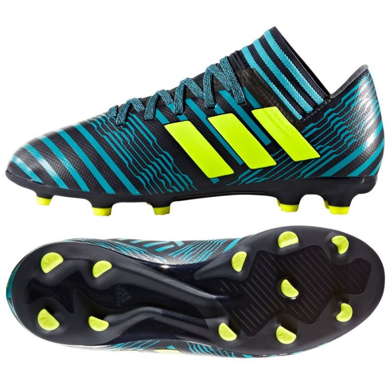Le scarpe da calcio adidas Nemeziz 17.3 Fg Jr. blu