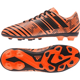 Scarpe da calcio Adidas Nemeziz 17.4 FxG Jr S82460 arancia arancia