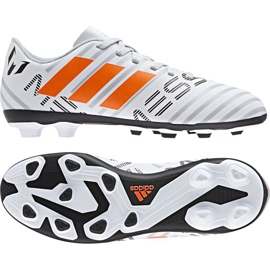 Scarpe da calcio Adidas Nemeziz Messi 17.4 FxG Jr S77200 bianca