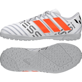Scarpe da calcio Adidas Nemeziz Messi 17.4 TF Jr S77207 bianco