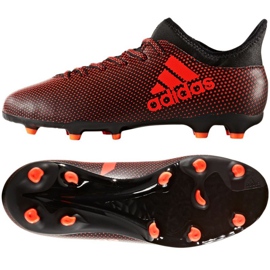 Scarpe da calcio Adidas X 17.3 Fg Jr S82368 multicolore rosso