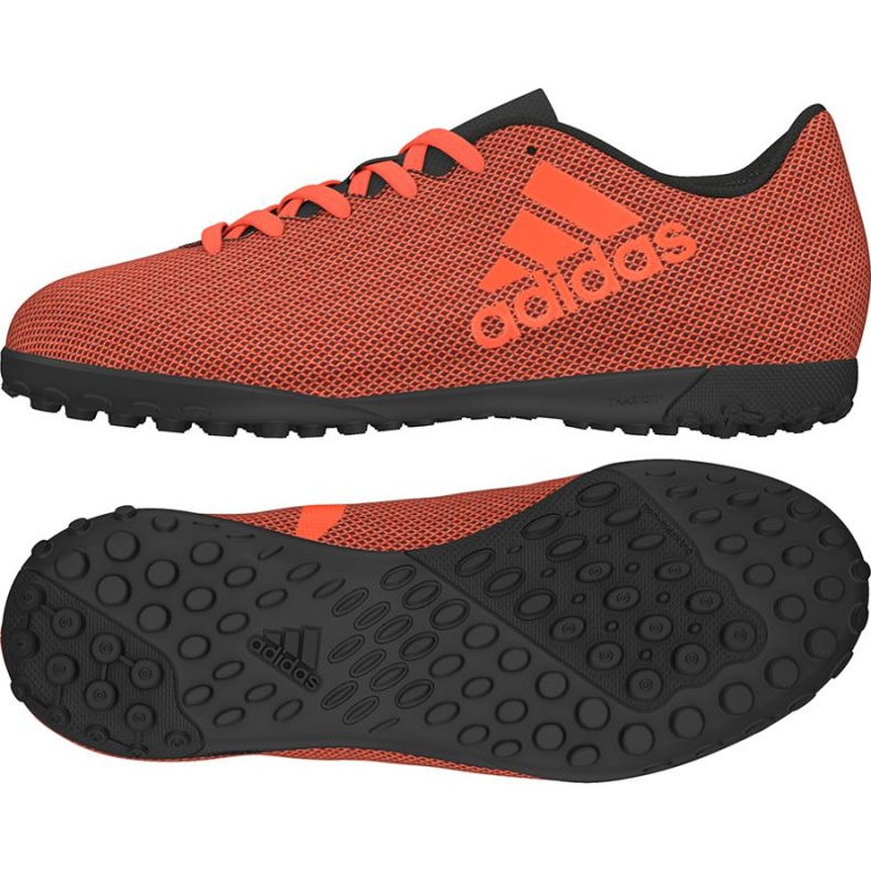 Scarpe da calcio Adidas X 17.4 Tf Jr S82422 multicolore arancia