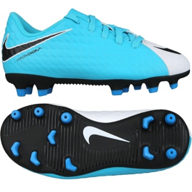 Scarpe da calcio Nike Hypervenom Phade Iii Fg Jr 852580-104 blu blu