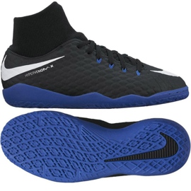 Scarpe indoor Nike HypervenomX Phelon III DF IC Jr 917774-002 nero