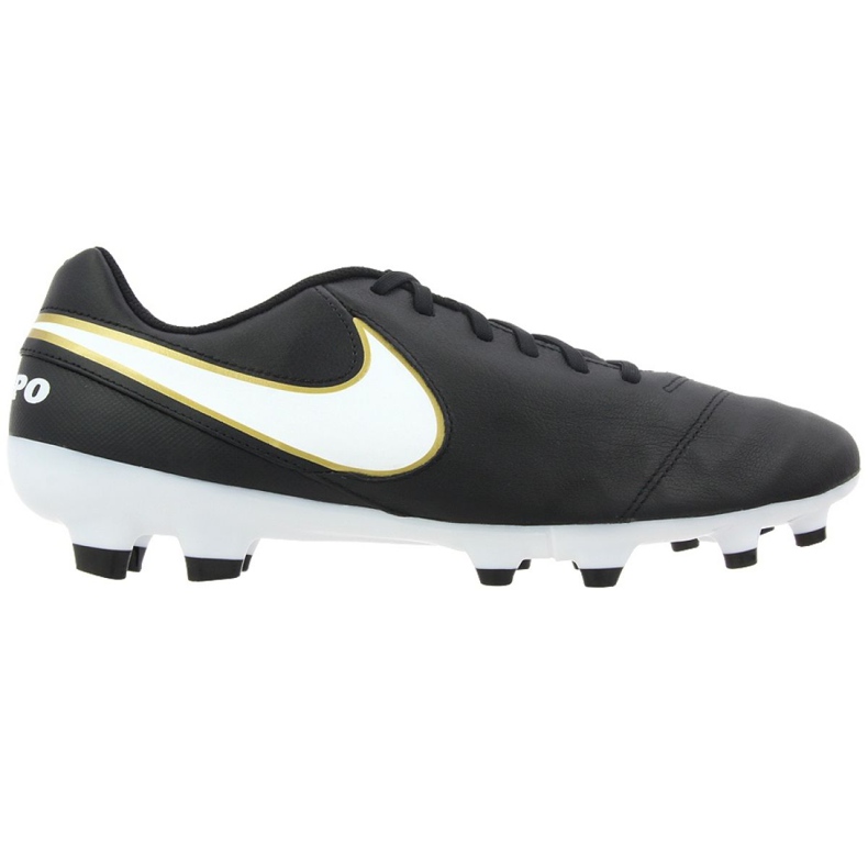 Scarpe da calcio Nike Tiempo Genio Ii Leather Fg M 819213-010 nero nero