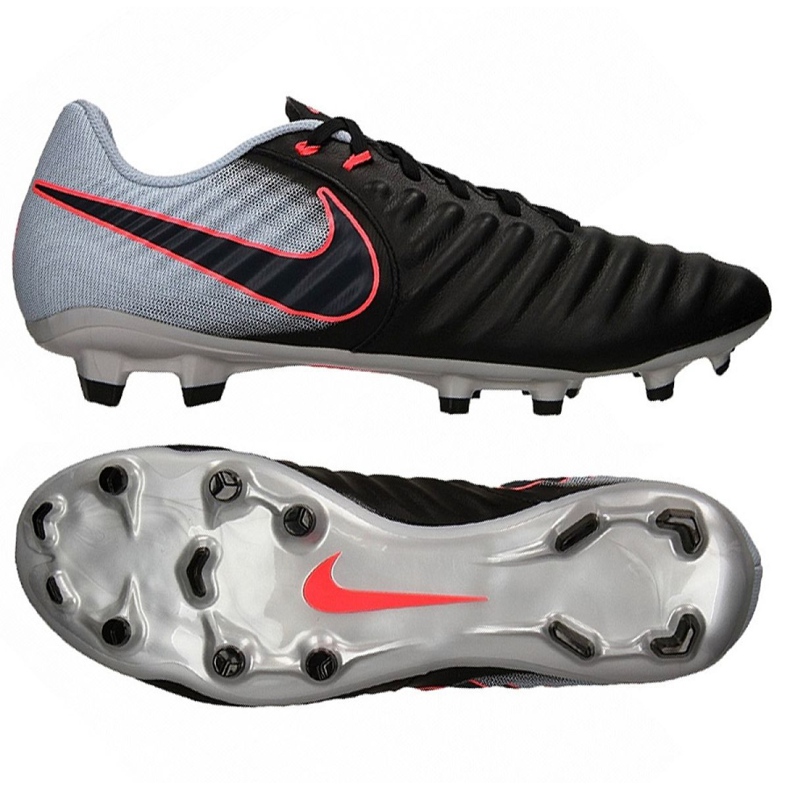 Scarpe da calcio Nike Tiempo Ligera Iv Fg M 897744-004 multicolore nero