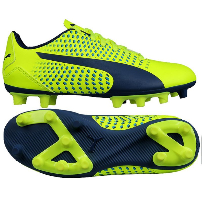 Scarpe da calcio Puma Adreno Iii Fg Safety Junior 104049 10 d'oro verde