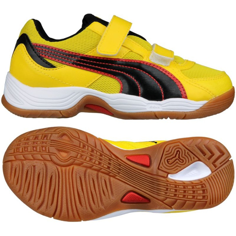 Scarpe indoor Puma Vellum III V Jr 102662 04 giallo