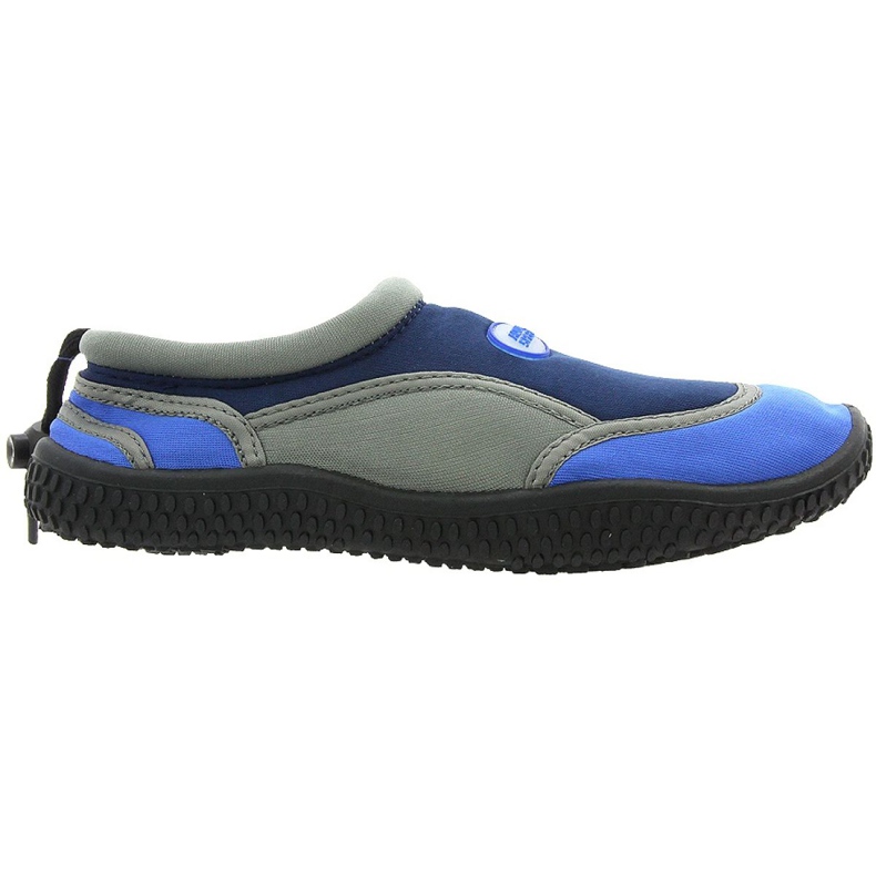 Scarpe da spiaggia in neoprene Aqua-Speed ​​Jr., blu navy e grigio multicolore