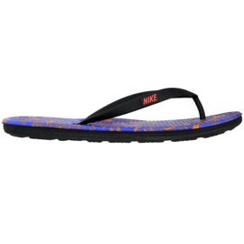 Nike Solarsoft Thong Ii Print M 511365-064 diapositive nero viola