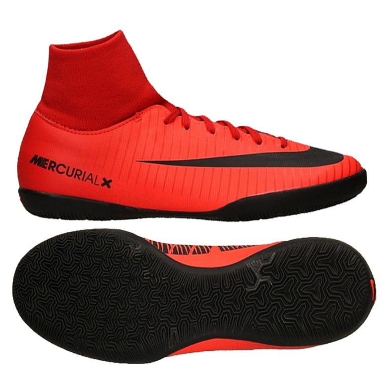 Scarpe indoor Nike MercurialX Victory 6 Df Ic Jr 903599-616 rosso rosso