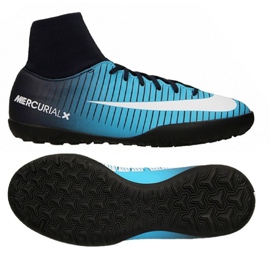 Scarpe da calcio Nike MercurialX Victory VI DF TF Jr 903604-404 blu