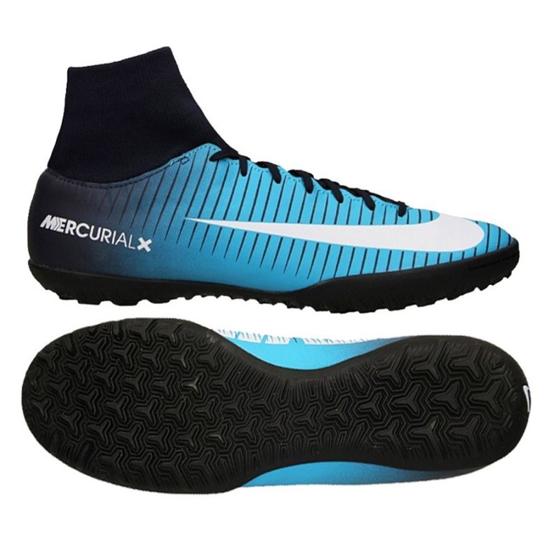 Scarpe da calcio Nike MercurialX Victory VI DF TF M 903614-404 blu