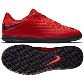 Scarpe indoor Nike HypervenomX Phade Iii Ic Jr 852583-616 rosso rosso