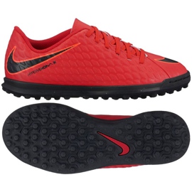 Scarpe da calcio Nike HypervenomX Phade III TF Jr 852585-616 rosso
