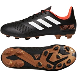 Scarpe da calcio Adidas Predator 18.4 FxG Jr CP9243 nero nero
