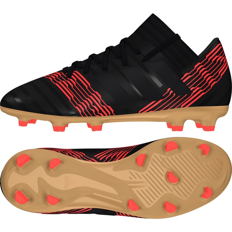 Scarpe da calcio Adidas Nemeziz 17.3 Fg Jr CP9165 nero nero