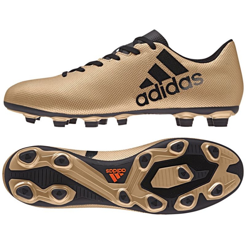 Scarpe da calcio Adidas X 17.4 FxG M CP9195 d'oro