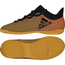 Scarpe indoor adidas X Tango 17.3 In Jr CP9033 nero d'oro