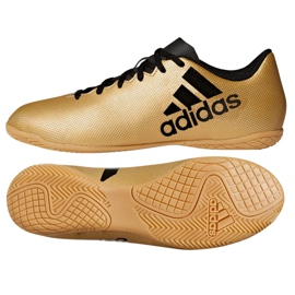 Scarpe indoor adidas X Tango 17.4 In M CP9149 multicolore d'oro