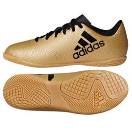 Scarpe indoor adidas X Tango 17.4 In Jr CP9052 d'oro