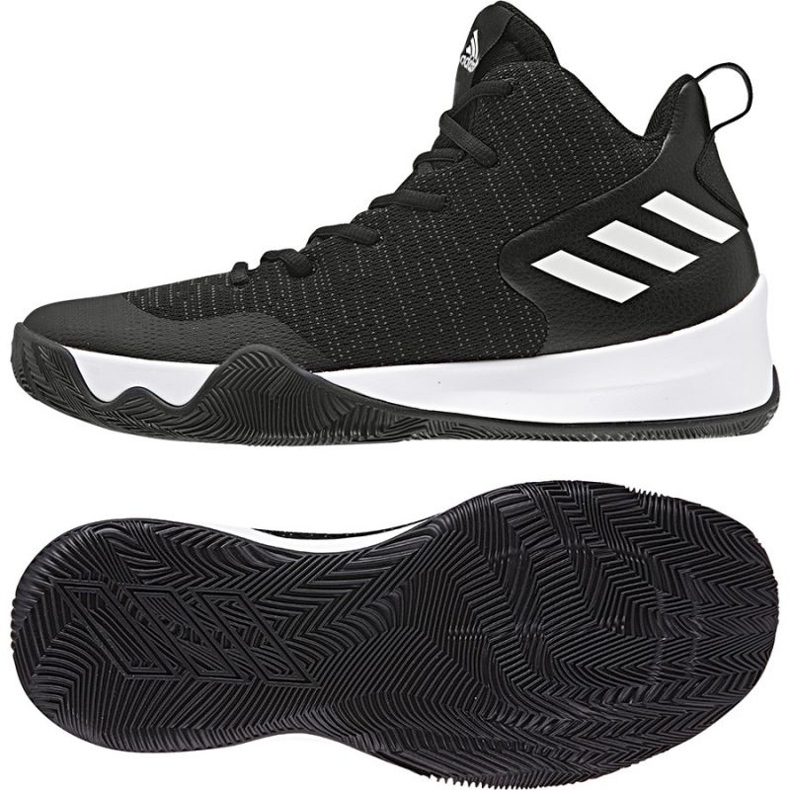 Scarpe da basket adidas Explosive Flash nero