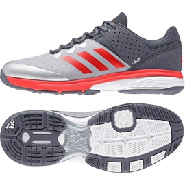 Scarpa da pallamano Adidas Court Stabil grigio