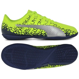 Puma Evo Power Vigor 4 Graph It Jr 104467 02 scarpe da calcio giallo multicolore