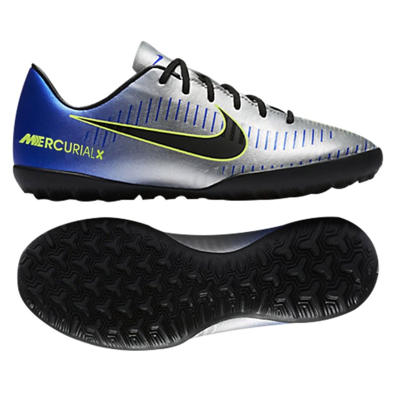 Scarpe da calcio Nike MercurialX Victory Vi Neymar Tf Jr 921494-407 blu multicolore