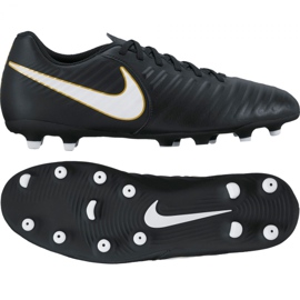 Nike Tiempo Rio Iv Fg M 897759-002 scarpe da calcio multicolore nero