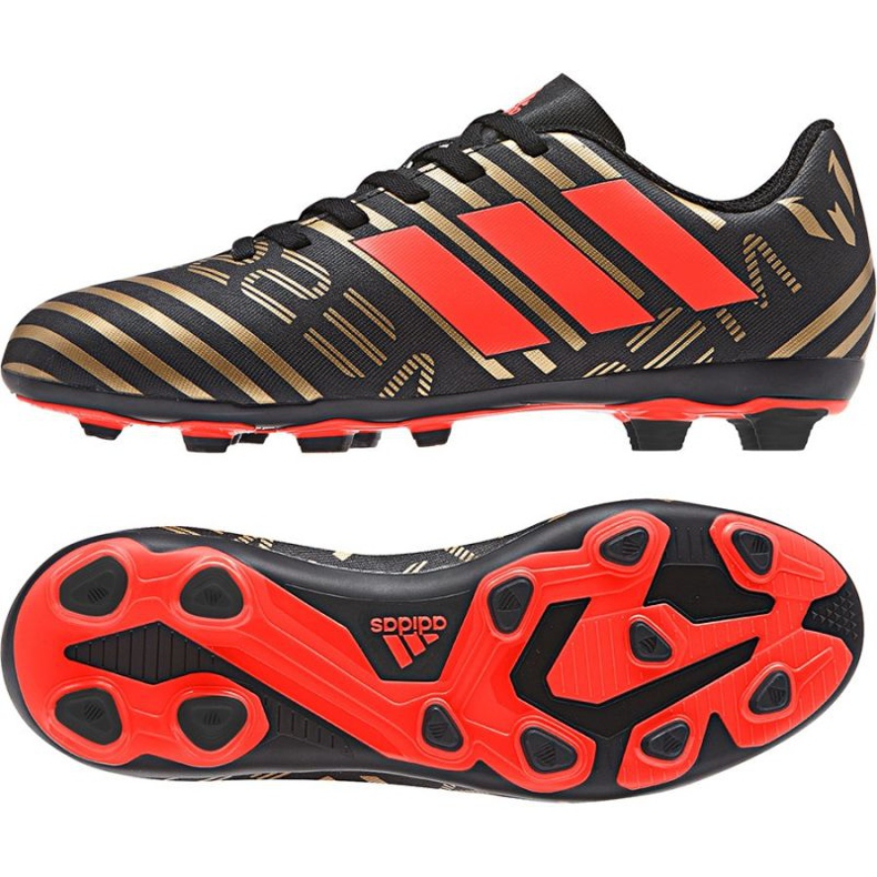 Scarpe da calcio Adidas Nemeziz Messi 17.4 Fg Jr CP9210 multicolore nero