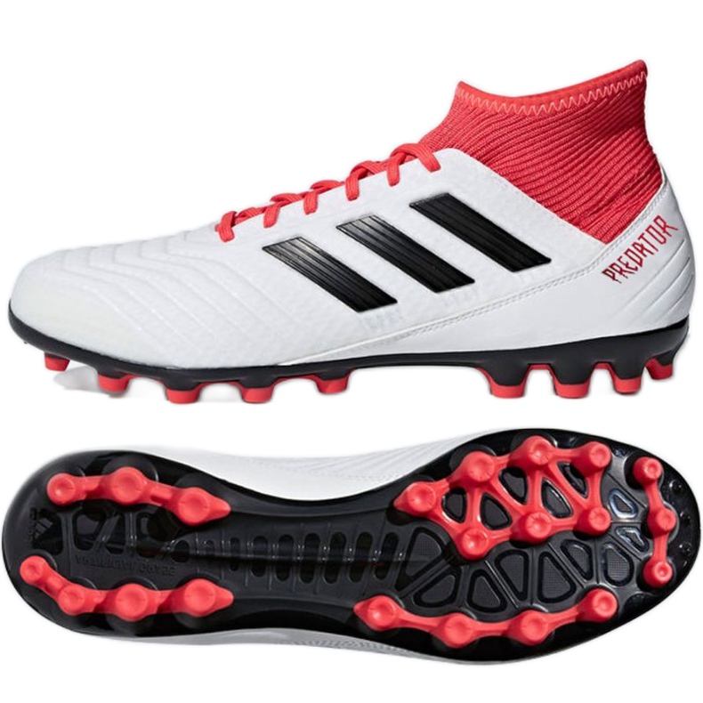 Scarpe da calcio Adidas Predator 18.3 Ag M CP9307 bianca bianca