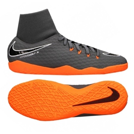 Nike Hypervenom PhantomX 3 Academy Df Ic M AH7274-081 scarpe da calcio grigio grigio