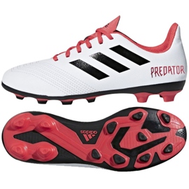 Scarpe da calcio Adidas Predator 18.4 FxG Jr CP9241 multicolore bianca