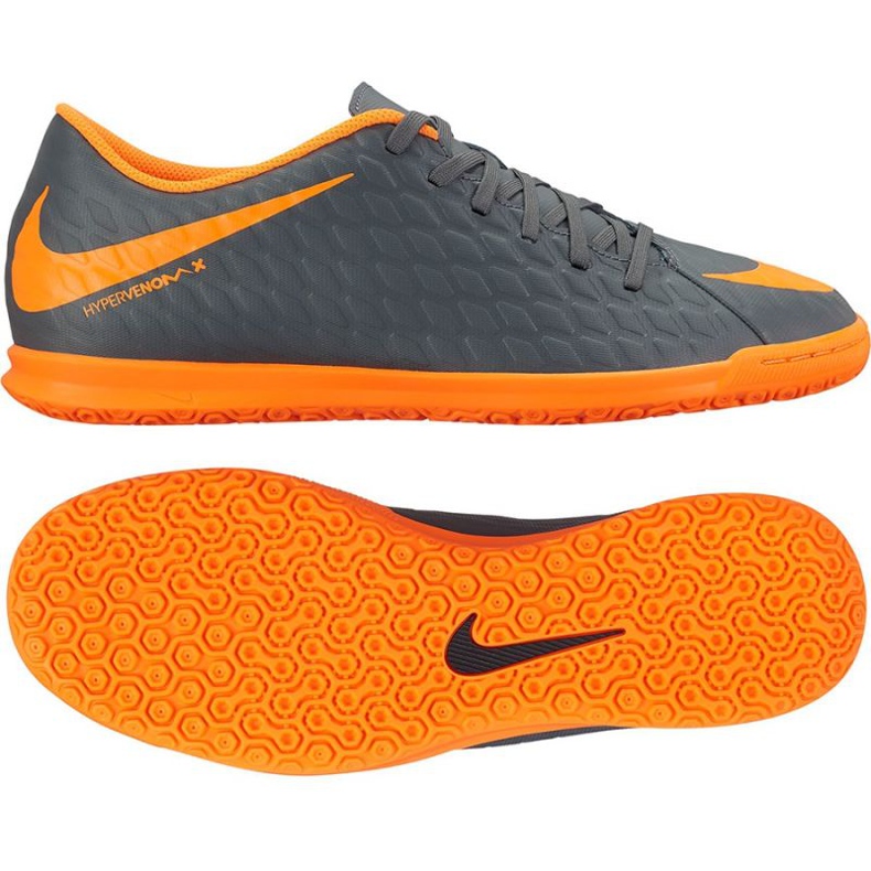 Scarpe indoor Nike Hypervenom PhantomX Iii Club Ic M AH7280-081 multicolore grigio
