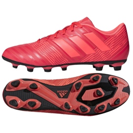 Scarpe da calcio Adidas Nemeziz 17.4 FxG M CP9007 multicolore rosso