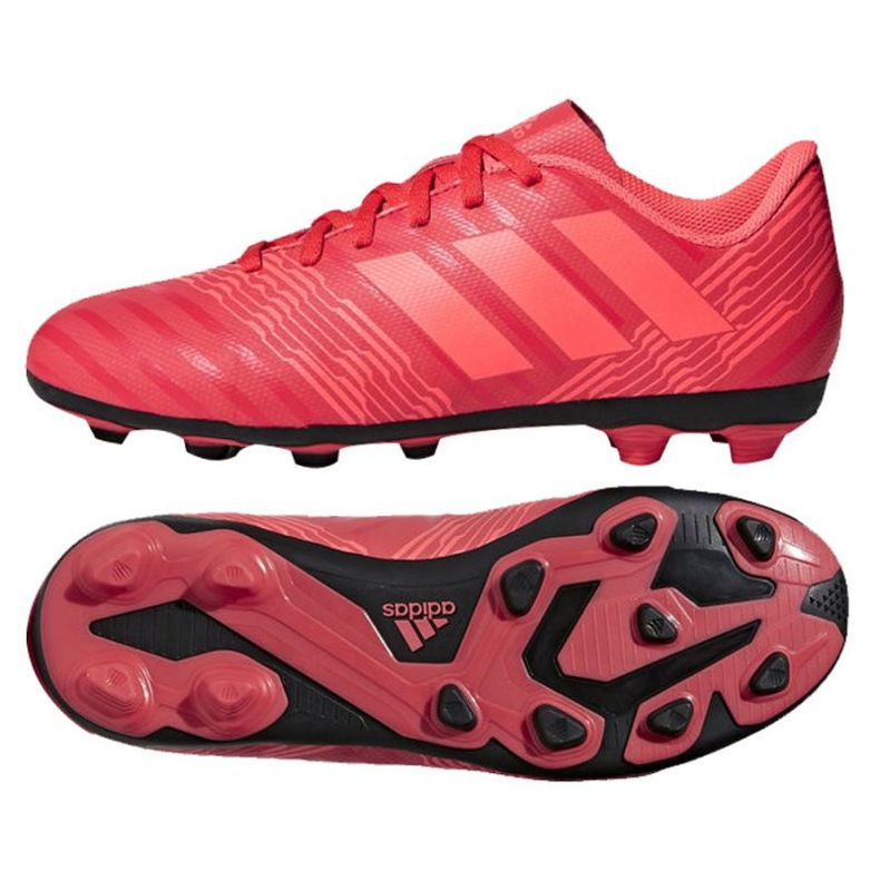 Scarpe da calcio Adidas Nemeziz 17.4 FxG Jr CP9207 rosso rosso